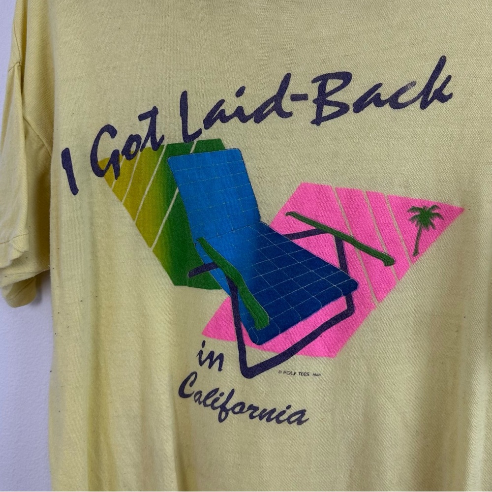 1980s Vintage California Souvenir T Shirt Cropped